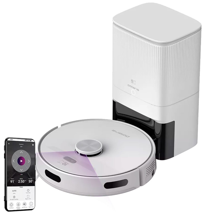 Робот-пылесос Polaris PVCRDC G2 6002 WIFI IQ Home, белый фото 1