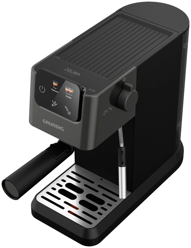 Кофеварка рожкового типа Grundig KSM 4330, черный, 15 бар, капучинатор фото 4