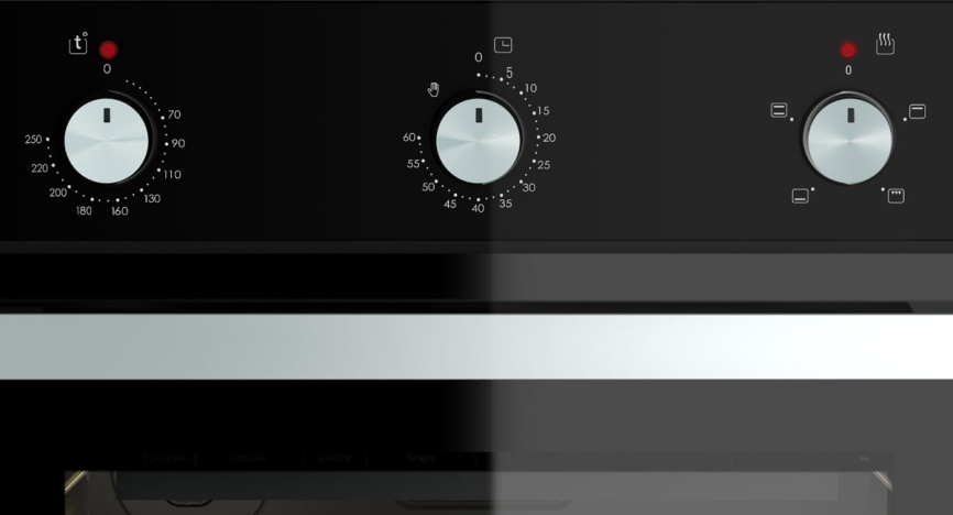 Электрический духовой шкаф Darina 1U BDE111 701 At 59 см, 50 л гриль, антрацит фото 2