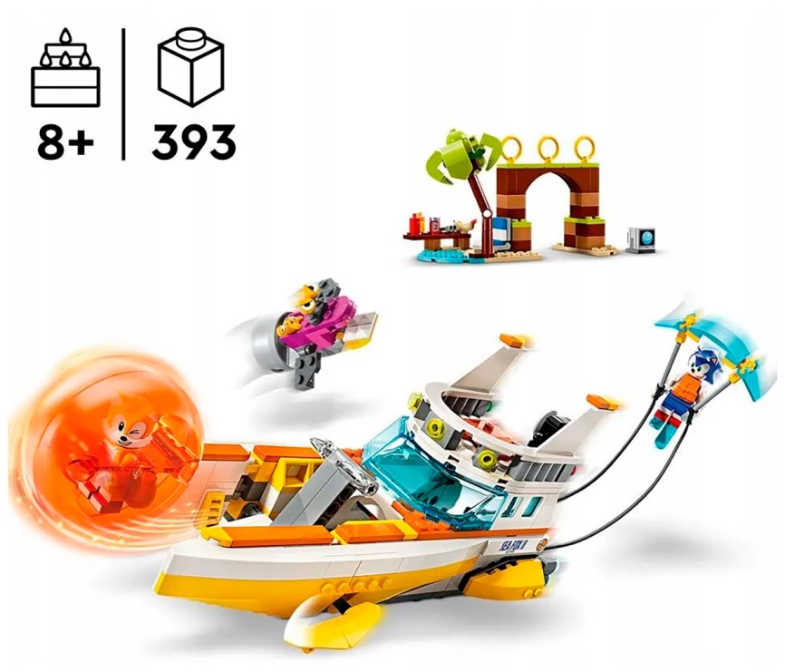 Конструктор Lego SONIC, Приключенческая лодка Тейлза (76997) фото 2
