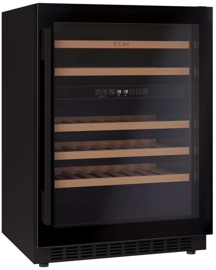 Встраиваемый винный шкаф LEX LWD6046BL dual zone фото 3
