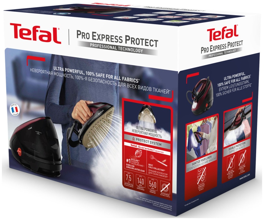 Парогенератор Tefal Pro Express Protect GV9230E0, коричневый/ черный фото 9