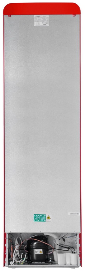 Двухкамерный холодильник Maunfeld MFF186NFRR No frost, красный фото 16