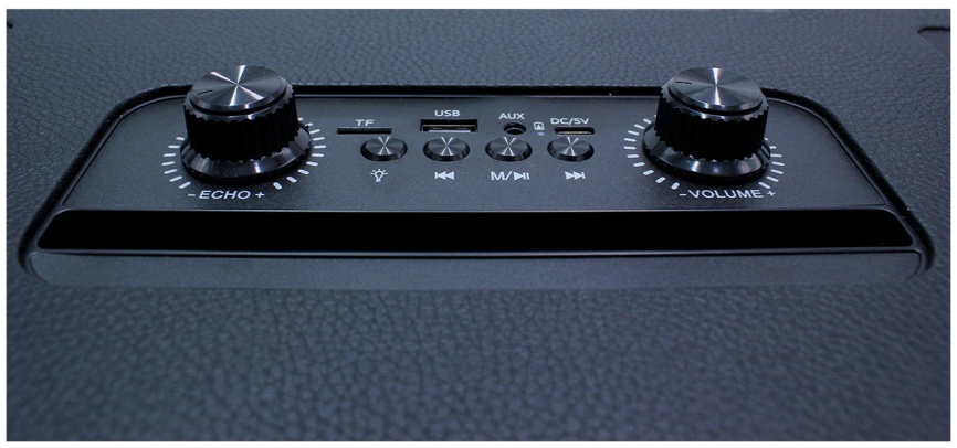 Портативная колонка с двумя микрофонами BukaTech Patty, черный фото 9