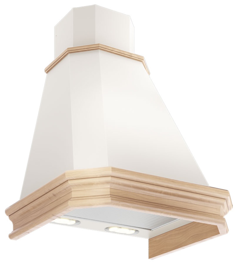 Вытяжка Elikor Пергола 60П-650-П3Л, бежевый/дуб неокрашенный съемное фото 1