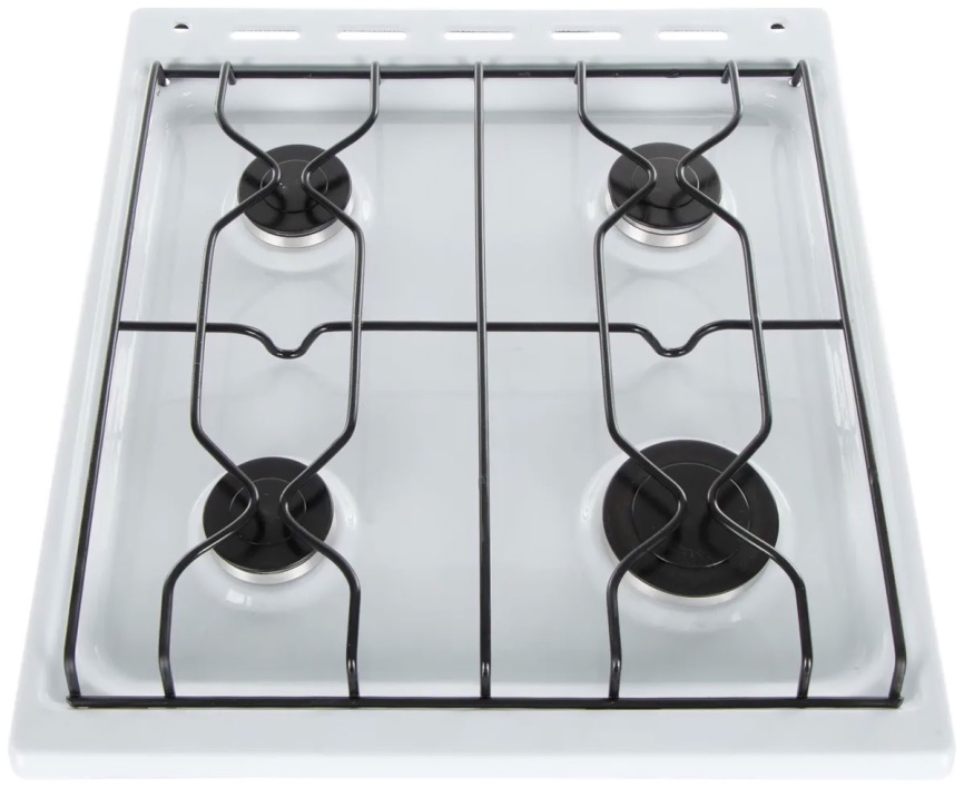 Газовая плита Flama RG 24019 W 50 см, 50 л, 4 конфорки, белый фото 5