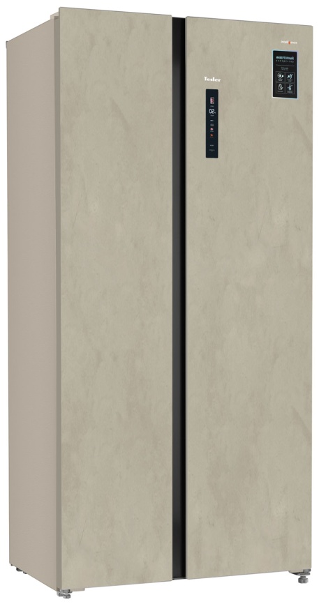 Холодильник Side-by-Side Tesler RSD-537BI MARBLE BEIGE фото 3