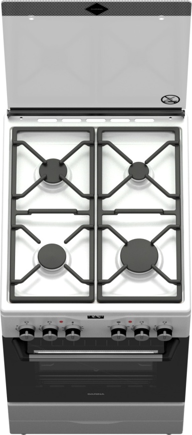 Комбинированная плита Darina PL 2303 1W 50 см, 50 л, 4 конфорки, белый, черный фото 3