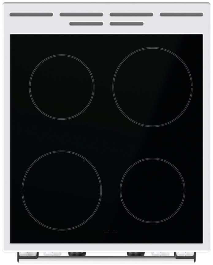 Электроплита Gorenje GEC5C42WG 50 см, 70 л, 4 конфорки, белый фото 7