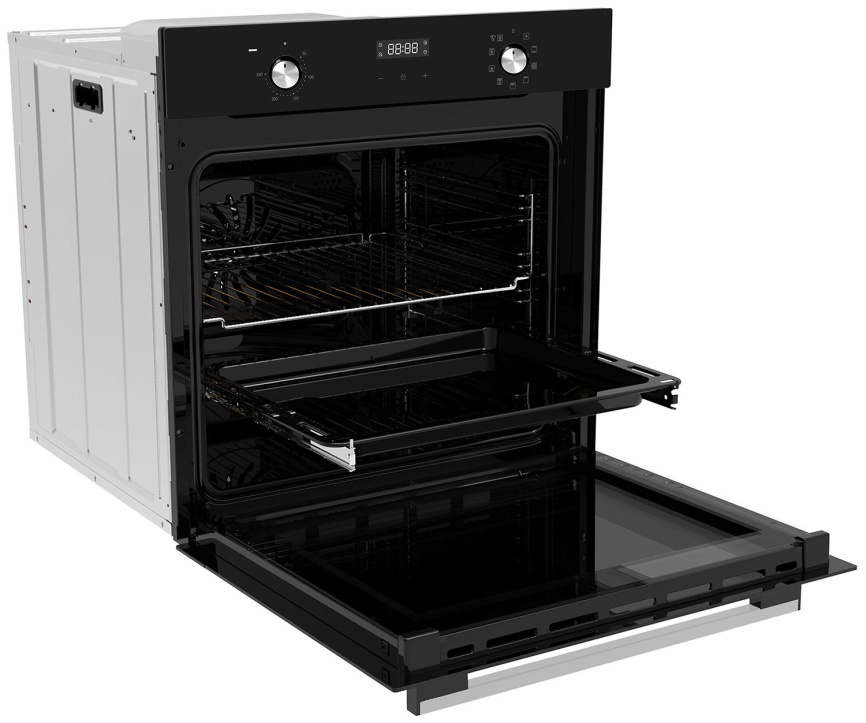 Электрический духовой шкаф Candy COXP08LTSB 59 см, 78 л, гриль и конвекция, черный фото 4