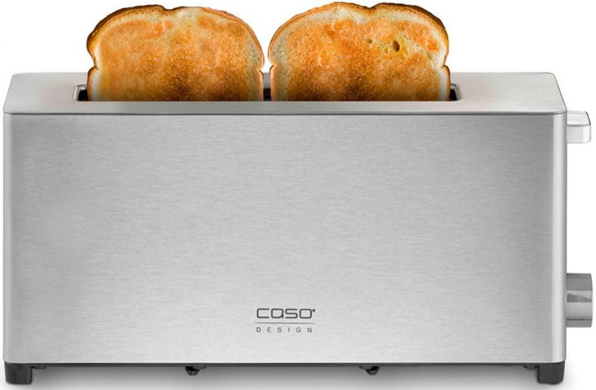 Тостер Caso Classico T2 Duo, 900-1050 Вт, автоматическое центрирование, нержавеющая сталь фото 3