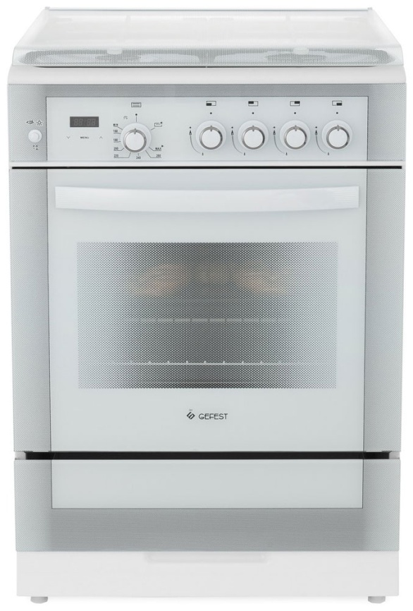 Газовая плита Gefest ПГ 6300-03 0040 60 см, 52 л, 4 конфорки, белый фото 1