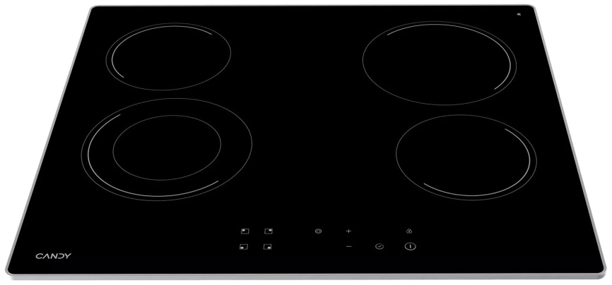 Электрическая варочная панель Candy CHXC64DAB 58 см, 4 конфорки стеклокерамика, черный фото 3