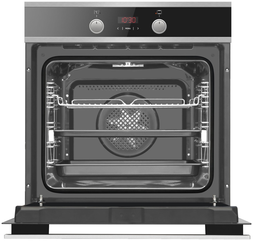 Электрический духовой шкаф Hansa BOEI694003 59 см, 77 л, гриль и конвекция, черный фото 2