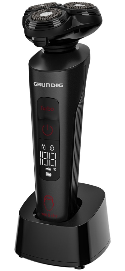 Электробритва Grundig MS 9130, роторный двигатель, LCD дисплей фото 2