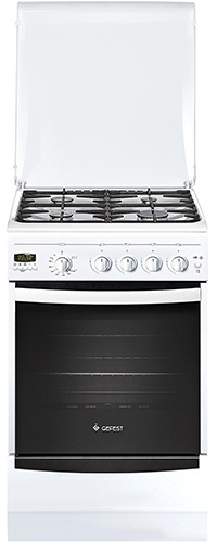 Газовая плита Gefest Брест ПГ 5100-04 50 см, 52 л, 4 конфорки, белый фото 1