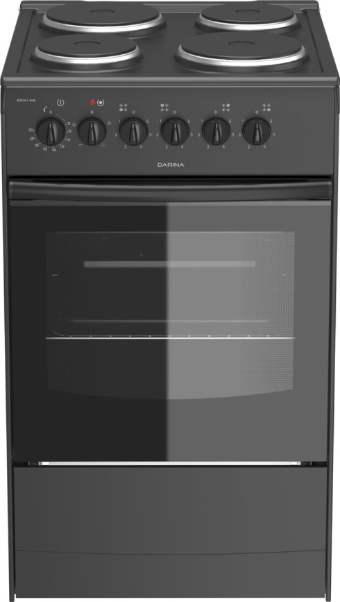 Электроплита Darina S EM 341 404 At 50 см, 4 конфорки, антрацит фото 1