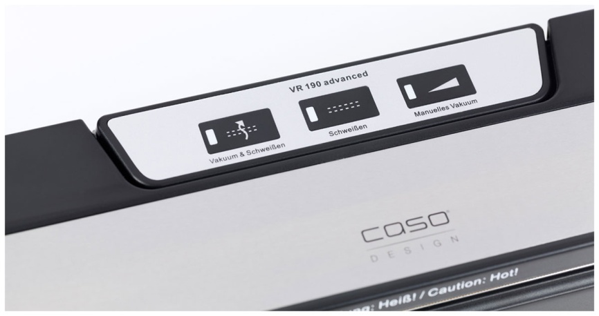 Вакуумный упаковщик Caso VR 190, автоматическое откачивание и запаивание фото 3