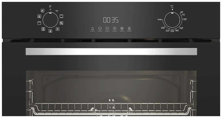 Электрический духовой шкаф Indesit IFE 4841 J BL 59 см, 72 л, гриль и конвекция, черный фото 3