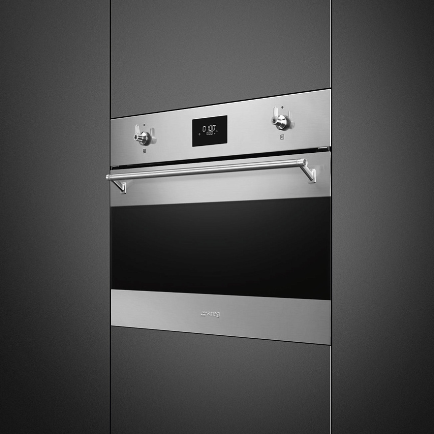 Встраиваемая электрическая духовка SMEG SMEG SO4301M0X фото 2