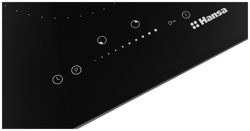 Электрическая варочная панель Hansa BHI36277 29 см, 2 конфорки стеклокерамика, черный фото 5