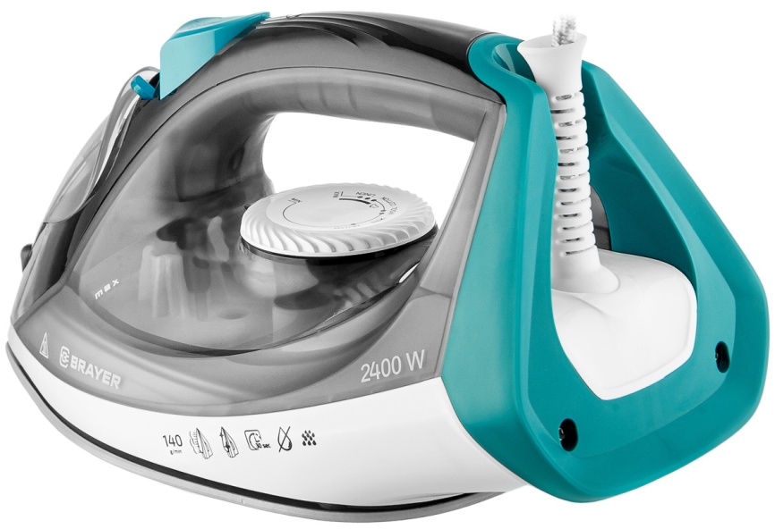 Утюг Brayer BR4008 серо-зеленый фото 2