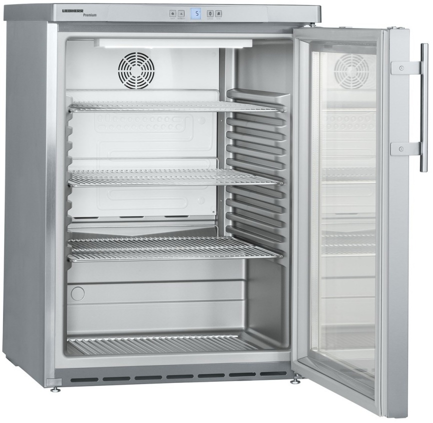 Холодильная витрина Liebherr FKUv 1663-24 001 148 л, серебристый фото 5