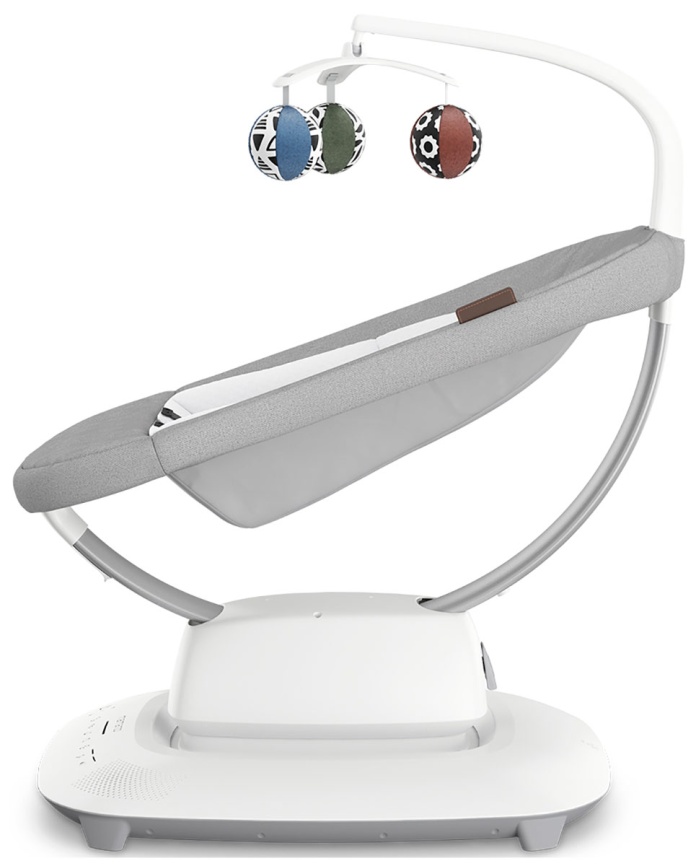 Шезлонг для новорожденных UPPAbaby (4moms) Mamaroo Stella - Grey Melange (2001-MRO-EU-STL) фото 3