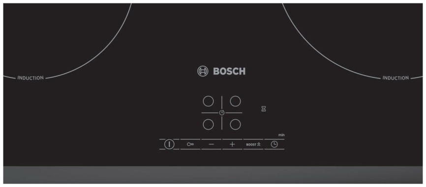 Электрическая варочная панель Bosch Serie | 4 PUE63RBB5E 59 см, 4 конфорки стеклокерамика, черный фото 2