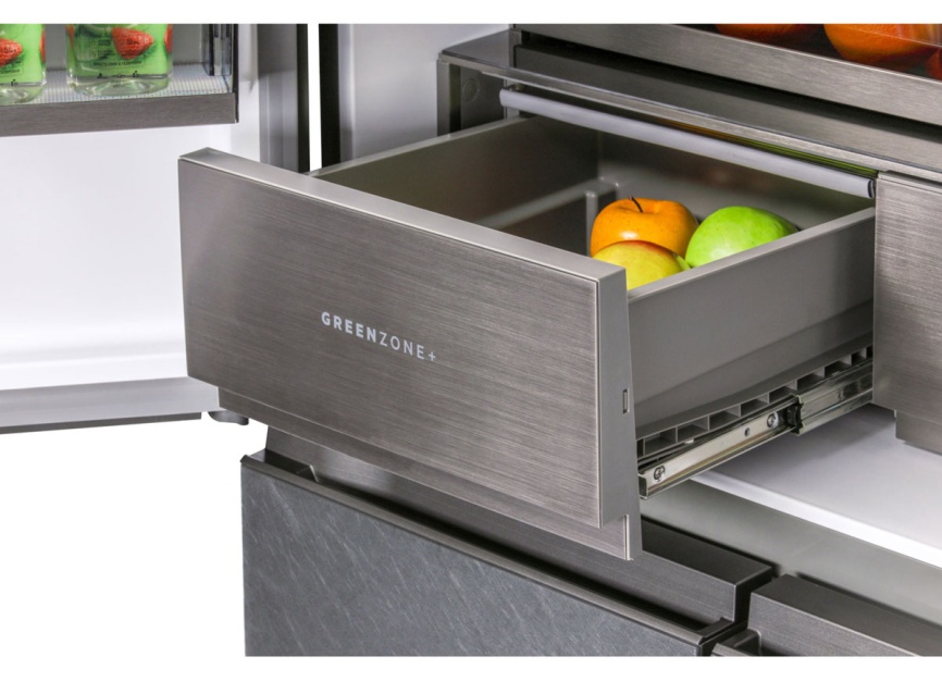 Многокамерный холодильник Hiberg RFQ-610G GS inverter No frost, серый фото 11