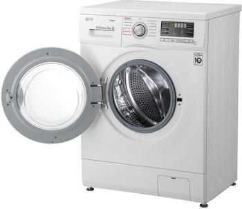 Стиральная машина LG F1296HDS1 7 кг, белый фото 2