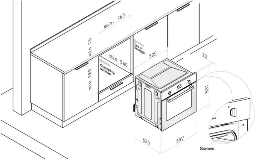 Встраиваемый духовой шкаф Korting Crystal OKB 560 CFX фото 3