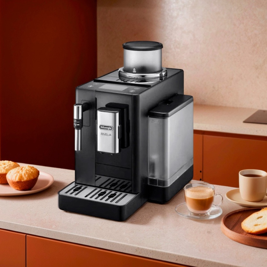 Кофемашина автоматическая De’Longhi EXAM440.35.B, 1450 Вт, 19 бар фото 1