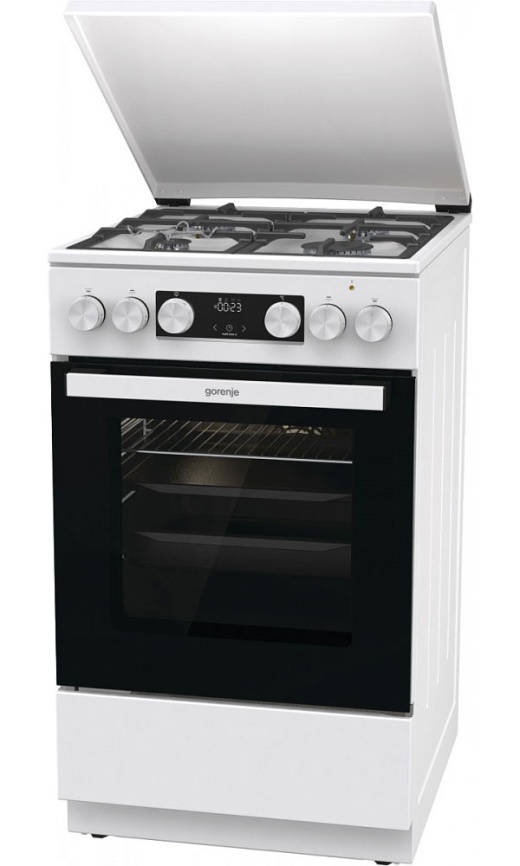 Комбинированная плита Gorenje GK5C42WF-B 4 конфорки, белый фото 6