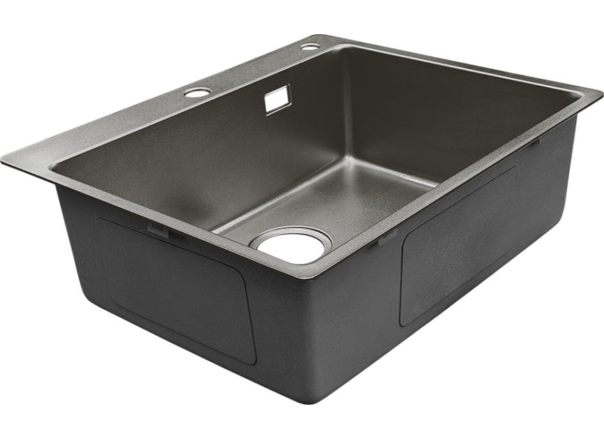 Кухонная мойка GRANFEST METAL 5949 titan фото 2