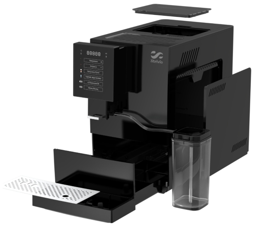 Кофемашина автоматическая Stelvio AX 100 B, 19 бар, функция самоочистки фото 3