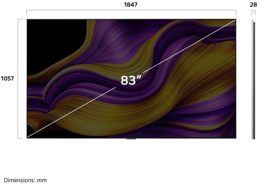 Телевизор LG OLED83G5RLA.ARUG, 83 дюйма, 4K Ultra HD, смарт ТВ, WebOS, серебристый фото 3