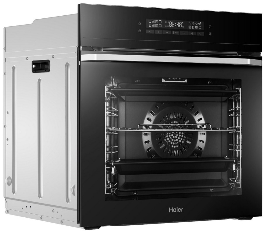 Электрический духовой шкаф Haier HOQ-F5AAGB 59 см, 72 л, гриль и конвекция, черный фото 8