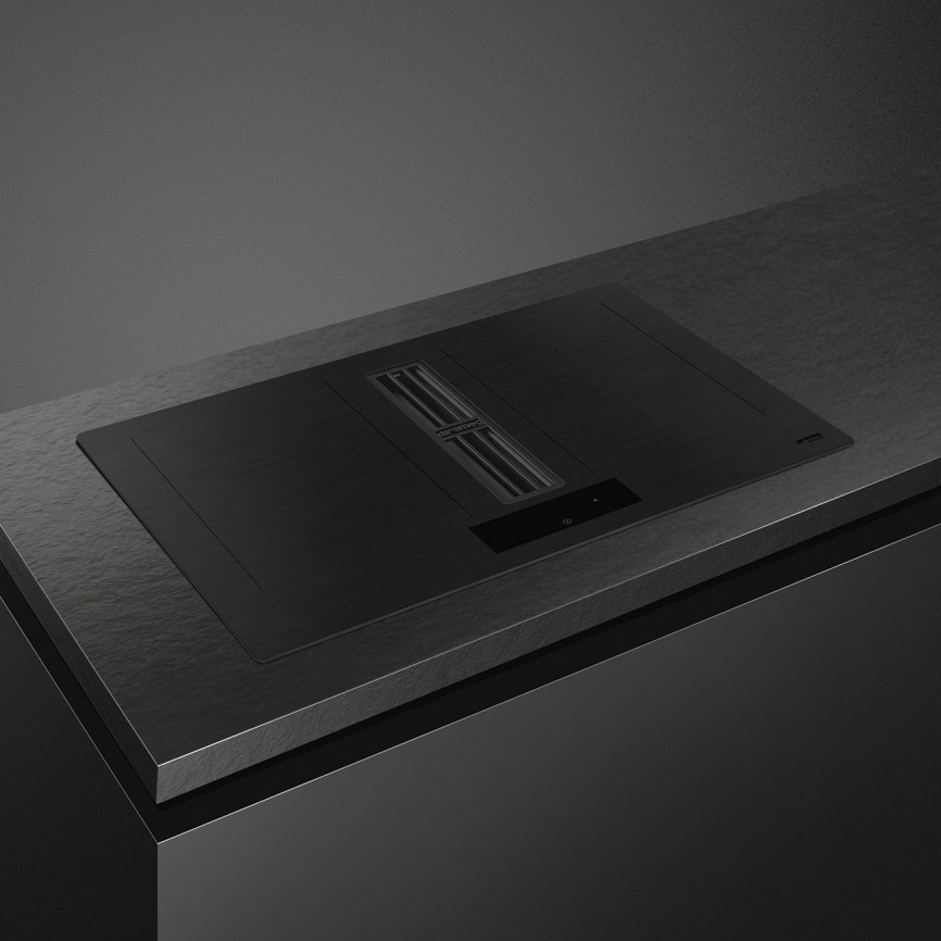 Варочная поверхность со встроенной вытяжкой Smeg Smeg HOBD382MB2 фото 5