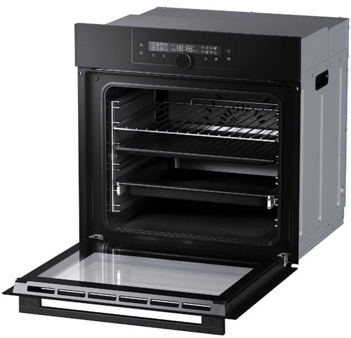 Электрический духовой шкаф Haier HOQ-F6QAN3GB 59 см, 72 л, гриль и конвекция, черный фото 2