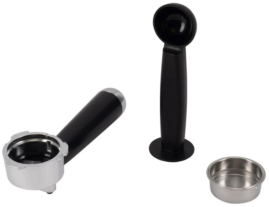 Кофеварка рожковая Hyundai HEM-4305, 1350 Вт, серебристый/черный фото 7