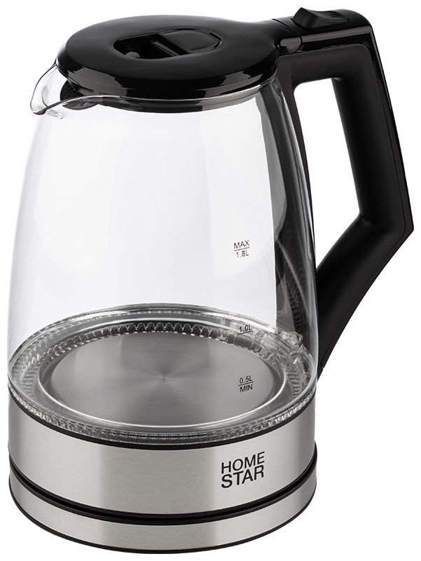 Чайник электрический Homestar HS-1004 (1.8 л), черный (107841) фото 2