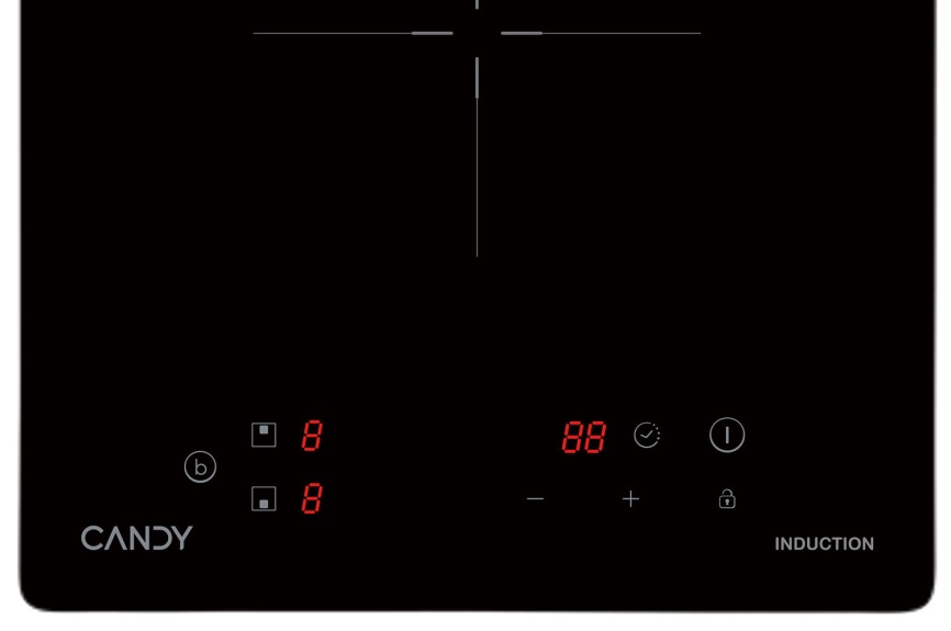 Электрическая варочная панель Candy CHXY32NB 28 см, 2 конфорки стеклокерамика, черный фото 4