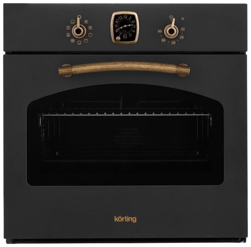 Электрический духовой шкаф Korting OKB 460 RN 59 см, 67 л, гриль и конвекция, черный фото 1