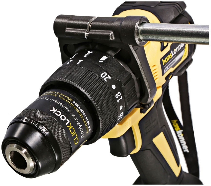 Дрель Hanskonner HCD18165BL PLATINUM 18В 1BatterySystem (без АКБ и ЗУ) фото 5