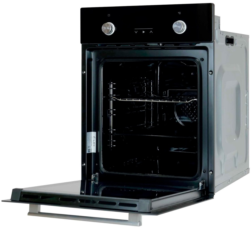 Электрический духовой шкаф LEX EDP 4590 BL Matt Edition 45 см, 55 л, гриль и конвекция, матовый черный фото 3