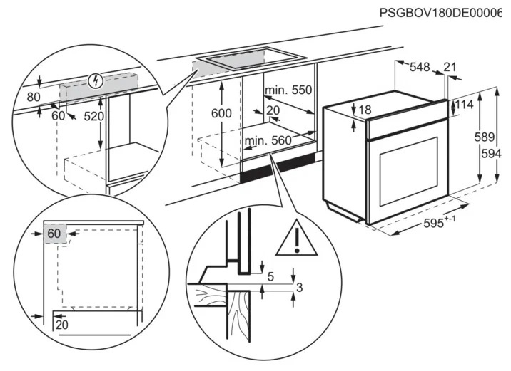 Встраиваемая электрическая духовка ELECTROLUX Electrolux EOF4P56X фото 8