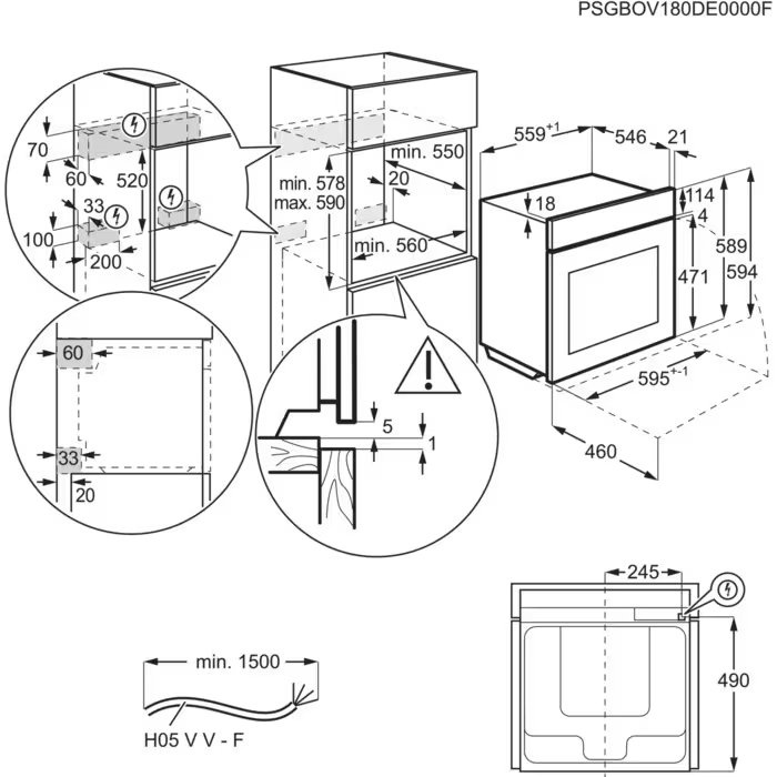 Встраиваемые электрические духовки ELECTROLUX Electrolux COB8S39WZ фото 2