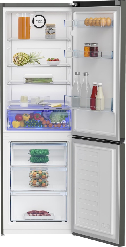 Двухкамерный холодильник Beko B1RCNK362G, система No Frost, режим отпуск, серый фото 4