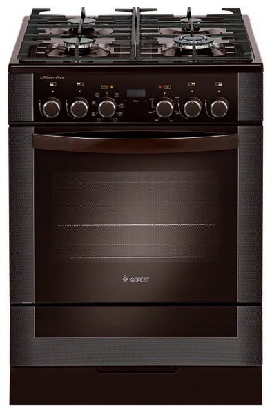 Комбинированная плита Gefest ПГЭ 6502-03 0245 60 см, 4 конфорки, коричневый фото 1